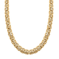 Italian Grande Byzantine Chain Necklace in 10K Yellow Gold 16.90 Grams 20 Inches