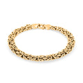 Italian Grande Byzantine Chain Bracelet in 10K Yellow Gold (7.50 In) 6.28 Grams - Sticky add to cart bar