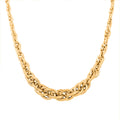 Italian 10K Yellow Gold Graduated Torcho7.n Necklace 18 Inches 4.09 Grams - Sticky add to cart bar