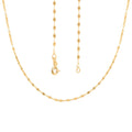 Italian 10K Yellow Gold Valentino Necklace 20 Inches 0.90 Grams - Sticky add to cart bar