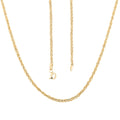 Italian Double Singapore Chain Necklace in 10K Yellow Gold 1.24 Grams 20 Inches - Sticky add to cart bar