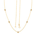Italian 10K Yellow Gold Beads Necklace 18 Inches 1.10 Grams - Sticky add to cart bar