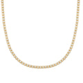10K Yellow and White Gold 3mm Ice Chain Necklace 20 Inches 11.10 Grams - Sticky add to cart bar