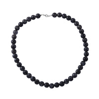 Larvikite 250.00 ctw Beaded Necklace in Sterling Silver 18 Inches