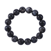 Larvikite Beaded Stretch Bracelet 150.00 ctw