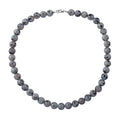 Kiwi Jasper 250.00 ctw Beaded Necklace in Sterling Silver 18 Inches - Sticky add to cart bar