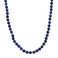 Blue Tiger’s Eye (D) 200.00 ctw Necklace in Rhodium Over Sterling Silver 20 Inches - Sticky add to cart bar