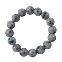Kiwi Jasper Beaded Stretch Bracelet 150.00 ctw