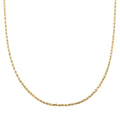 14K Yellow Gold 2.2mm Diamond-Cut Rope Chain Necklace 22 Inches 3.85 Grams - Sticky add to cart bar