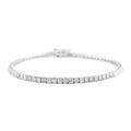 NY Closeout 14K White Gold I1-I2 Diamond Tennis Bracelet (6.50 In) 5.55 Grams 2.00 ctw - Sticky add to cart bar