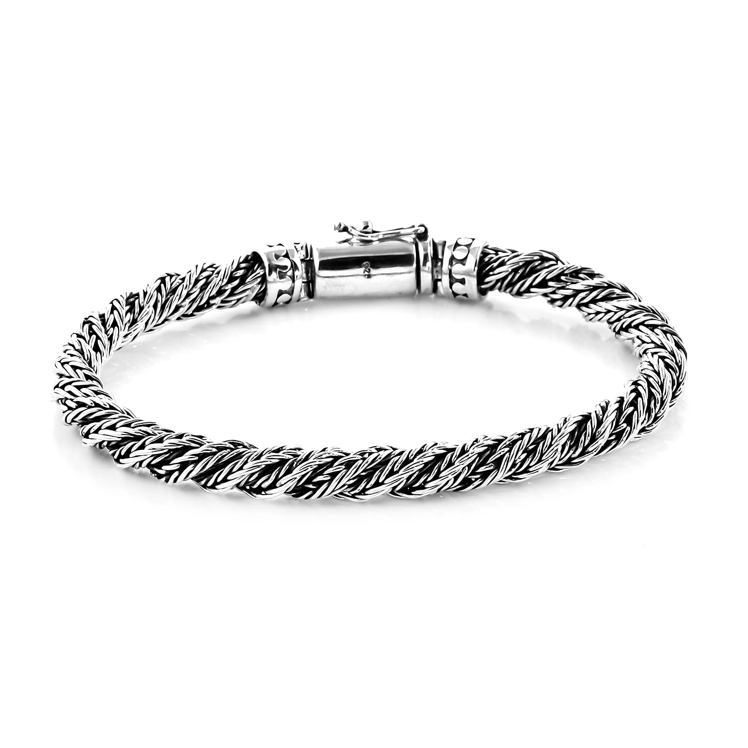 BALI LEGACY Sterling Silver Braided Bracelet (6.00 In) (29 g) (1)