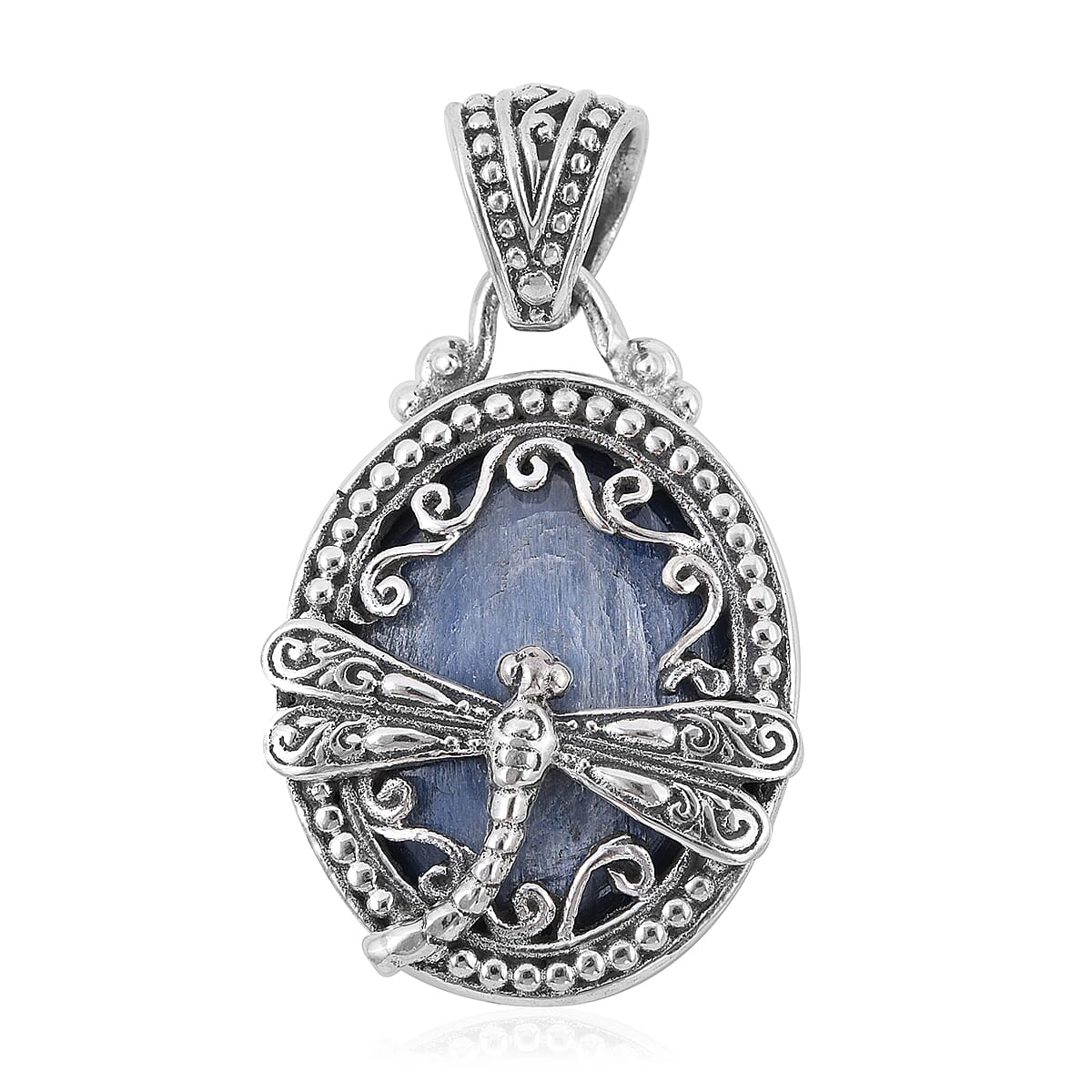 BALI LEGACY Kyanite Dragonfly Pendant in Sterling Silver (8 g) 20.00 ctw