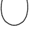 D'Joy Thai Black Spinel and Chrome Diopside 63.40 ctw Serpent Necklace in Rhodium Over Sterling Silver 18 Inches - Sticky add to cart bar