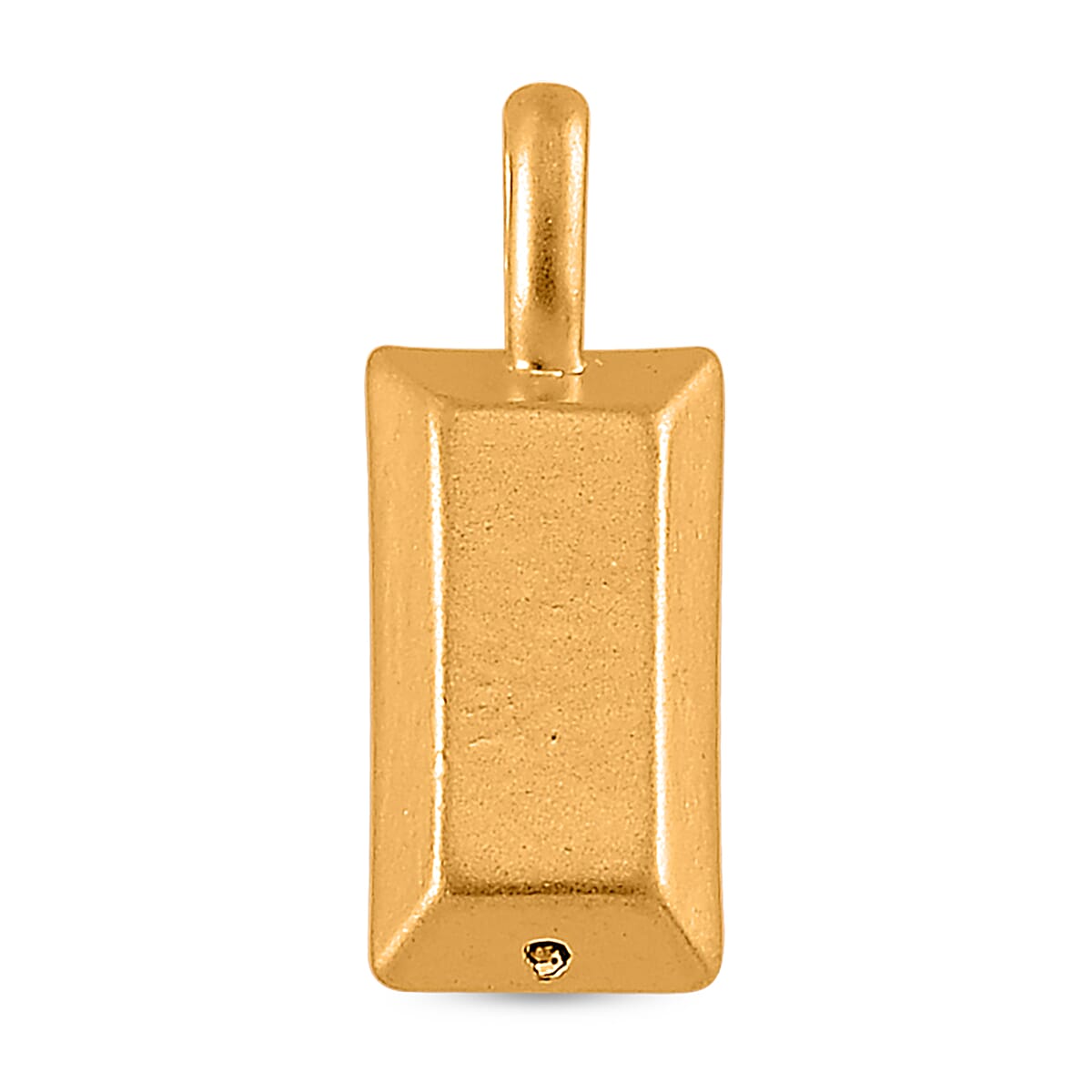 17x6.5mm Bar Pendant in 24K Yellow Gold 0.35 Grams