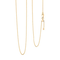 14K Yellow Gold Over Sterling Silver Necklace 16-24 Inches 2.20 Grams