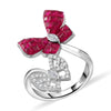 Simulated Ruby Color Diamond