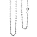 Italian Star Confetti Chain Necklace in Sterling Silver 3 Grams 20 Inches - Sticky add to cart bar