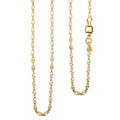 Italian Star Confetti Chain Necklace in 14K Yellow Gold Over Sterling Silver 3 Grams 20 Inches - Sticky add to cart bar