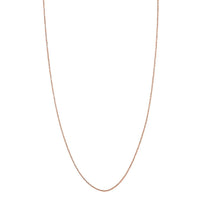Ankur Treasure Chest Italian 14K Rose Gold Over Sterling Silver Diamond-cut Rock Chain Necklace 20 Inches 2.50 Grams