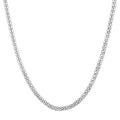 Italian Sterling Silver Coreana Fitta Chain Necklace 18 Inches 14.5 Grams - Sticky add to cart bar