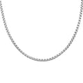 Italian Sterling Silver Round Box Lucida Chain Necklace 18 Inches 18.60 Grams - Sticky add to cart bar