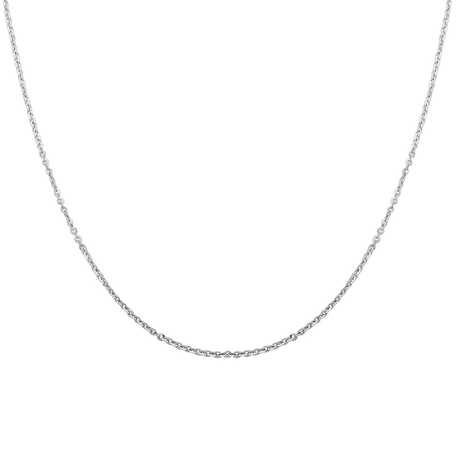 Italian Sterling Silver Brillantina Chain Necklace 18 Inches 2 Grams
