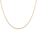 Italian 14K Yellow Gold Over Sterling Silver Brillantina Chain Necklace 18 Inches 2 Grams - Sticky add to cart bar