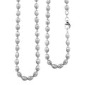 Italian Chicco Chain Necklace in Rhodium Over Sterling Silver 12.21 Grams 18 Inches - Sticky add to cart bar