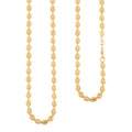 Italian Chicco Chain Necklace in 14K Yellow Gold Over Sterling Silver 11.65 Grams 18 Inches - Sticky add to cart bar