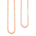 Italian 14K Rose Gold Over Sterling Silver Chicco Chain Necklace 18 Inches 11.53 Grams - Sticky add to cart bar