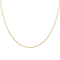 Italian 14K Yellow Gold Over Sterling Silver Light Cable Chain Necklace 18 Inches 0.90 Grams - Sticky add to cart bar
