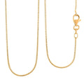 Italian 14K Yellow Gold Over Sterling Silver Round Snake Chain Necklace 18 Inches 2.40 Grams - Sticky add to cart bar