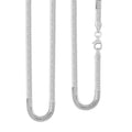 Italian Sterling Silver Diamond-cut Dragon Tail Chain Necklace 20 Inches 13.16 Grams - Sticky add to cart bar