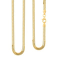 Italian 14K Yellow Gold Over Sterling Silver Diamond-cut Dragon Tail Chain Necklace 20 Inches 12.86 Grams - Sticky add to cart bar