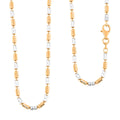 Italian 14K YG Over and Sterling Silver Chain Necklace 18 Inches 8.25 Grams - Sticky add to cart bar