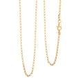Italian Clip Chain Necklace in 14K Yellow Gold Over Sterling Silver 3.06 Grams 20 Inches - Sticky add to cart bar