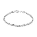 Italian Sterling Silver Vortex Chain Bracelet (7.50 In) 7.11 Grams - Sticky add to cart bar