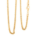 Italian 14K Yellow Gold Over Sterling Silver Vortex Chain Necklace 18 Inches 15.7 Grams - Sticky add to cart bar