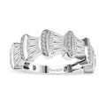 Moissanite Ring in Rhodium Over Sterling Silver (Size 10.0) 1.70 ctw - Sticky add to cart bar