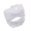 Natural Jade Carved Pixiu Band Ring (Size 10.0) 75.00 ctw - Sticky add to cart bar