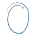 Certified & Appraised Luxoro Mangoro Aquamarine 75.00 ctw Beaded Graduated Necklace in 14K Yellow Gold 18-20 Inches - Sticky add to cart bar