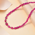 Certified & Appraised Luxoro AAA Niassa Ruby (FF) 85.00 ctw Beaded Graduated Necklace in 14K Yellow Gold 18-20 Inches - Sticky add to cart bar