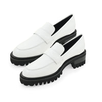 Aerosoles Loafer in White Genuine Leather 10
