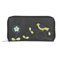 "UNION CODE -RFID Protected 100% Genuine Leather Applique Women's Wallet  THEME: Floral SIZE: 7.5(L)x4.5(W)x0.5(H) inches COLOR: Black" - Sticky add to cart bar
