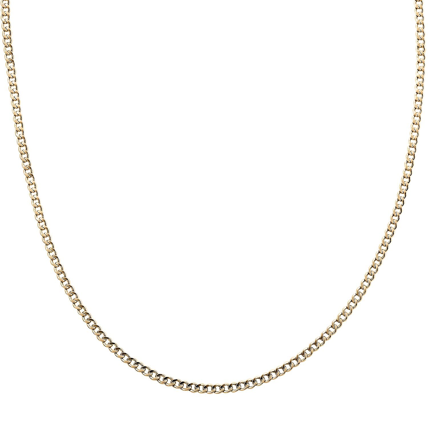 10K Yellow Gold Cuban Necklace 18 Inches