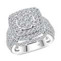 One Time Only 10K White Gold Diamond Ring (Size 10.0) (8.40 g) 3.05 ctw - Sticky add to cart bar
