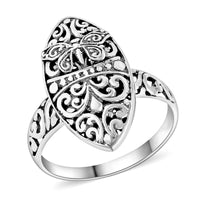 Bali Legacy Sterling Silver Butterfly Ring (Size 10.0) (3.50 g)