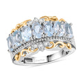 Karis African Amethyst and White Zircon 1.60 ctw Ring in 18K YG Plated and Platinum Bond (Size 10.0) - Sticky add to cart bar