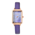 STRADA Austrian Crystal Japanese Movement Watch with Faux Leather Strap - Sticky add to cart bar