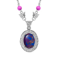 Karis Malagasy Labradorite Necklace (18 Inches) in Platinum Bond 32.75 ctw